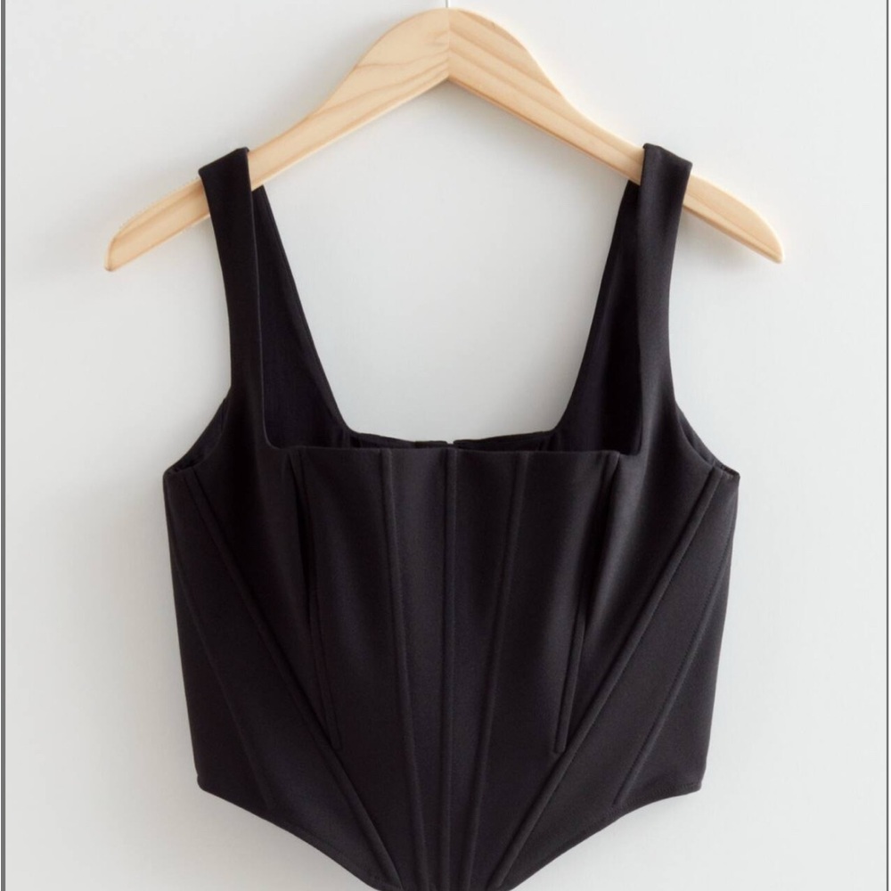 & Other Stories Charcoal Sleeveless Top